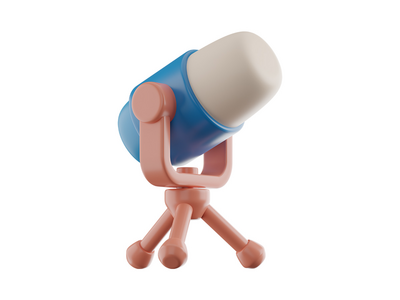 麦克风 3D 图标(Mic 3D Icon)