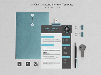 创意简历模板 Martono(Creative Resume Template Martono)