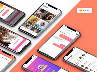 MIGO Dating UI Kit for SKETCH(MIGO Dating UI Kit for SKETCH)