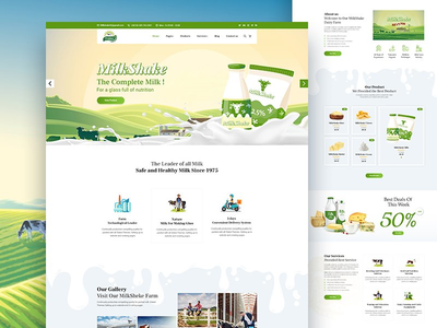 #01 Gowala-奶牛场和生态产品模板(#01 Gowala- Dairy Farm & Eco Products Templates)