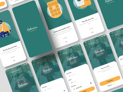 登录、注册和登机食品应用程序(Login, Registration & On boarding food app)
