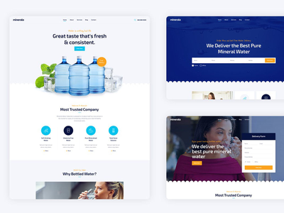 Mineralo - 送水服务模板(Mineralo - Water Delivery Services Template)