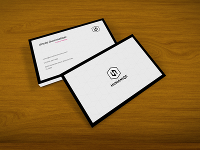 最小的名片模板(Minimal Business Card Template)