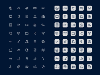 混合图标集(Mix Icon Set)