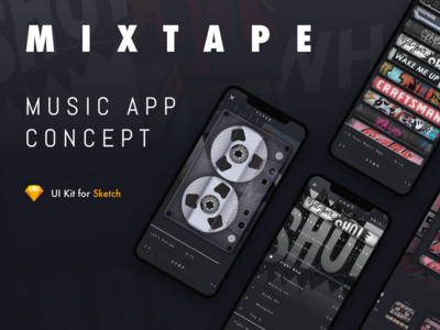 MIXTAPE - 移动音乐应用概念(MIXTAPE - Mobile Music APP Concept)