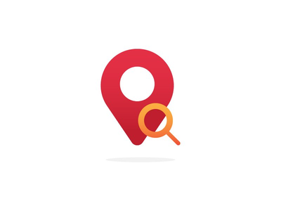 搜索查找位置 gps 地图针点图标说明矢量隔离(Search find location gps map pin point icon illustration vector isolated)