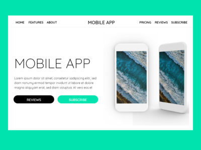 移动应用登陆页面(Mobile App Landing Page)