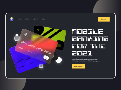 手机银行登陆页面(Mobile Banking Landing Page)