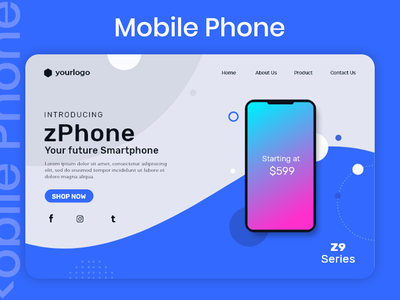 手机品牌页面(Mobile Phone Branding Page)