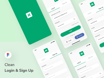 登录和注册 UI 屏幕(Login and Sign Up UI Screens)