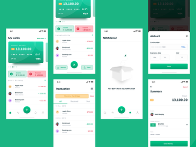 移动钱包应用概念(Mobile Wallet App Concept)