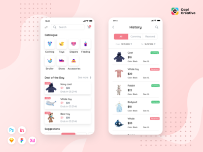 Moby 电子商务应用程序 UI 套件（第 2 部分）(Moby E-commerce App Ui Kit (Part 2))