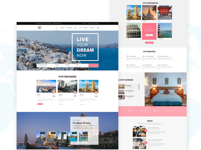 旅行登陆页面(Travel Landing page)