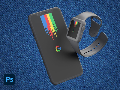 iPhone 和 Apple Watch 模型(iPhone and Apple Watch Mockups)