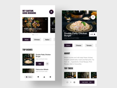 餐厅应用概念(Restaurant app concept)