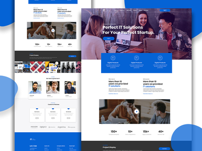 IT解决方案代理登陆页面(It solution agency landing page)
