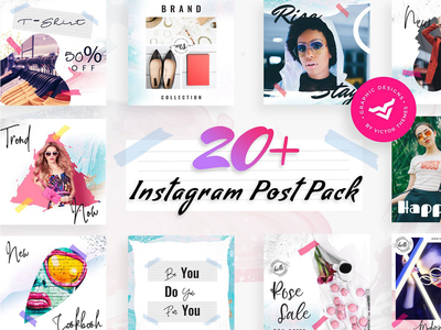 现代 Instagram 帖子模板(Modern Instagram Post Templates)