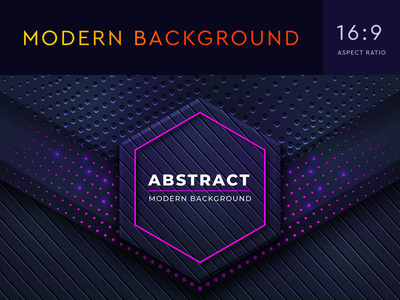 用于登陆页面的具有发光粉红色点线的技术抽象背景(Technology Abstract Background with Glowing Pink Dots Lines for Landing Page)