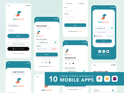 登录 ui 套件 App(Login ui kits App)