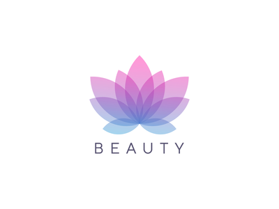 现代花卉标志设计矢量模板(Modern flower logo design vector template)