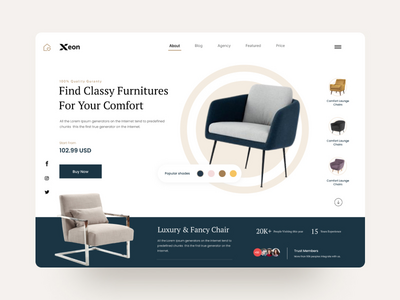 现代家具店产品标题(Modern Furniture Shop Product Header)