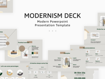 现代主义的PowerPoint演示模板(Modernism PowerPoint Presentation Template)
