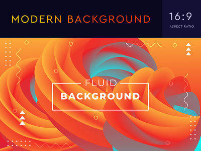 用于着陆页、海报、传单的具有 3D 流体形状的抽象背景(Abstract Background with 3D Fluid Shapes for Landing Page, Poster, Flyer)