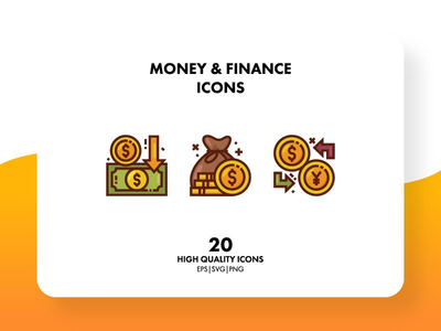 货币和金融图标包(Money and Finance Icon Pack)