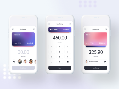 汇款 - 财务移动 UI 工具包模板(Money Transfer - Finance Mobile UI Kit Template)