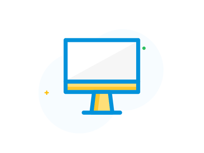 监视器平面图标(Monitor Flat Icon)