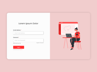 登录网页概念(Log In Web Page Concept)