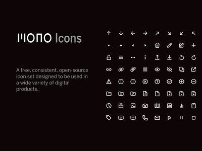 单声道图标集(Mono Icons Sets)