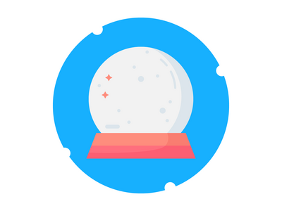 月亮灯平面矢量(Moon Lamp Flat Vector)