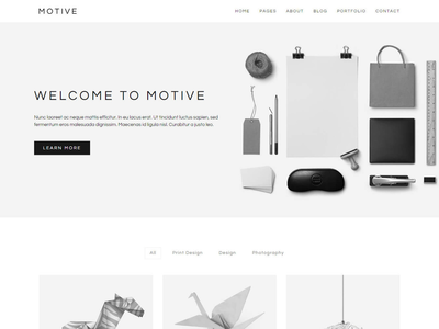 Motive - 最小的投资组合 WordPress 主题(Motive - Minimal Portfolio WordPress Theme)
