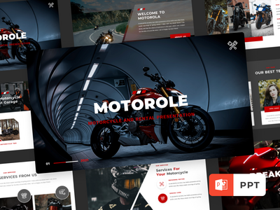Motorole - 摩托车和租赁演示模板(Motorole - Motorcycle and Rental Presentation Template)