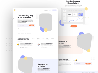多用途登陆页面设计(Multipurpose Landing Page Design)
