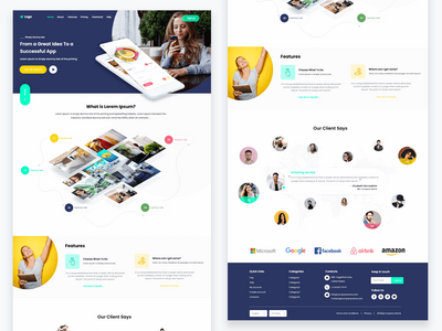 多服务网站登陆页面(Multi Services Website Landing Page)