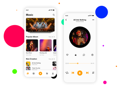 音乐应用界面(Music App UI)