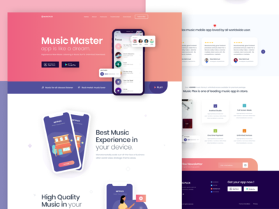 应用登陆页面设计(App Landing Page Design)