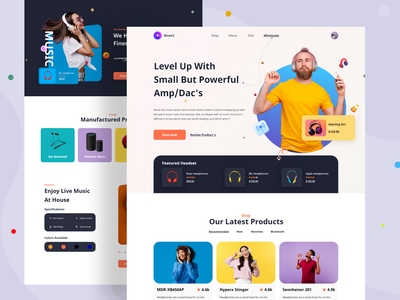 MusicZ-耳机登陆页面(MusicZ- Headphone Landing Page)