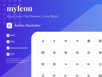 音乐 图标 自由(Music Icon Free)