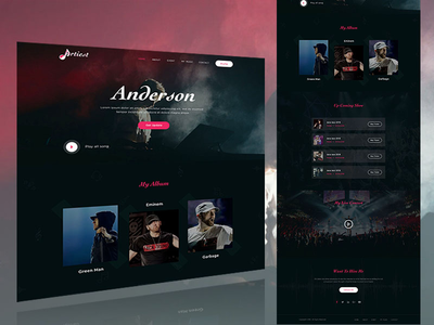 艺术家登陆页面(Artist Landing page)