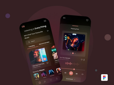 音乐播放器探索应用程序 UI(Music Player Exploration App Ui)