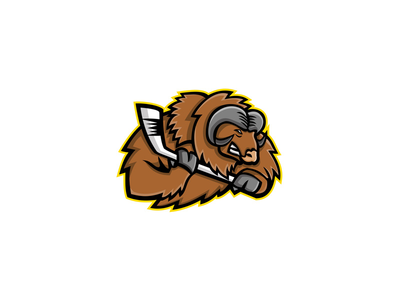 麝牛冰球吉祥物(Musk Ox Ice Hockey Mascot)