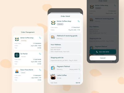 订购食品数字钱包移动 UI 套件(Order Food Digital Wallet Mobile UI Kit)