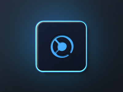 带有霓虹灯效果的徽标样机(Logo Mockup with Neon Glow Light Effects)