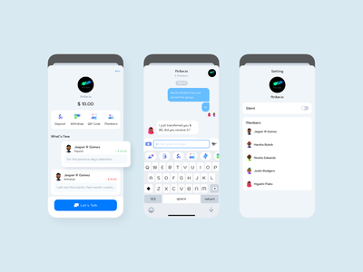 聊天 - 数字钱包移动 UI 套件(Chat - Digital Wallet Mobile Ui kits)