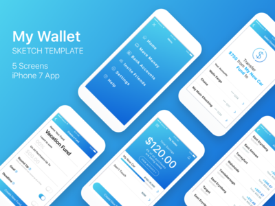 我的钱包IOS应用模板(My Wallet IOS App Template)