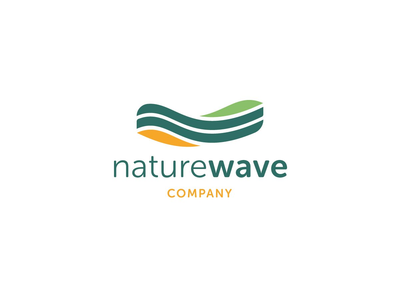 自然波矢量标志设计模板(Nature Wave Vector Logo Design Template)