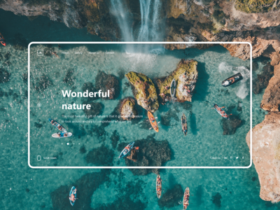 自然登陆页面设计理念(Nature Landing Page design concept)